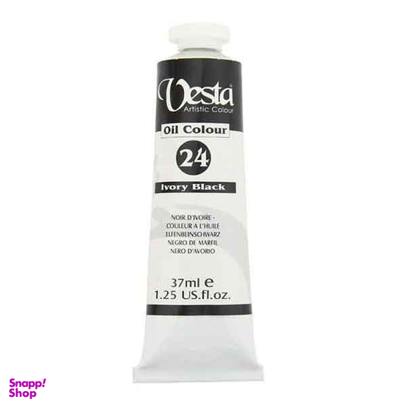 رنگ روغن وستا (Vesta) مدل Ivory Black 24
