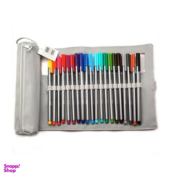 روان نویس استدلر (Staedtler) مدل نوک نمدی کیفی 20 رنگ