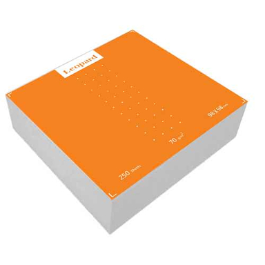 کاغذ یادداشت لیوپارد (Leopard) مدل 10*10 بسته 250 برگی