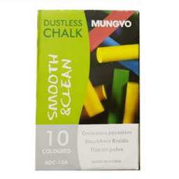 گچ رنگ ی به همراه رنگ سفید بسته 10 عددی