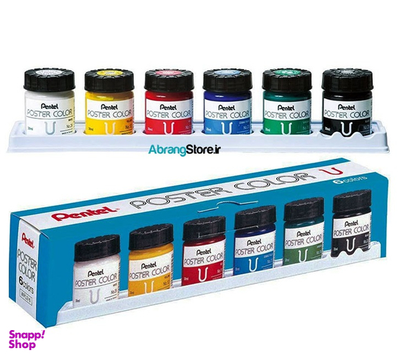 گواش 6 رنگ پنتل مدل تایوانی