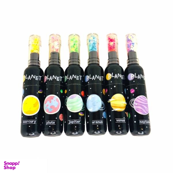 ماژیک علامت طرح کهکشان چند رنگ بسته 6 عددی