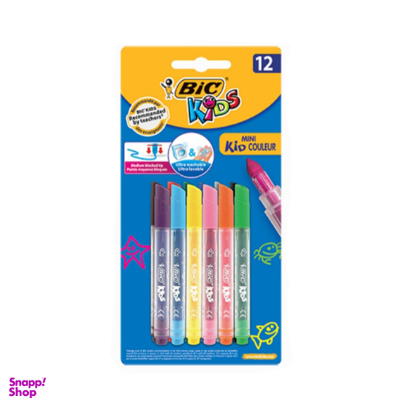 ماژیک مینی بیک (Bic) مدل کید کالر 12 رنگ