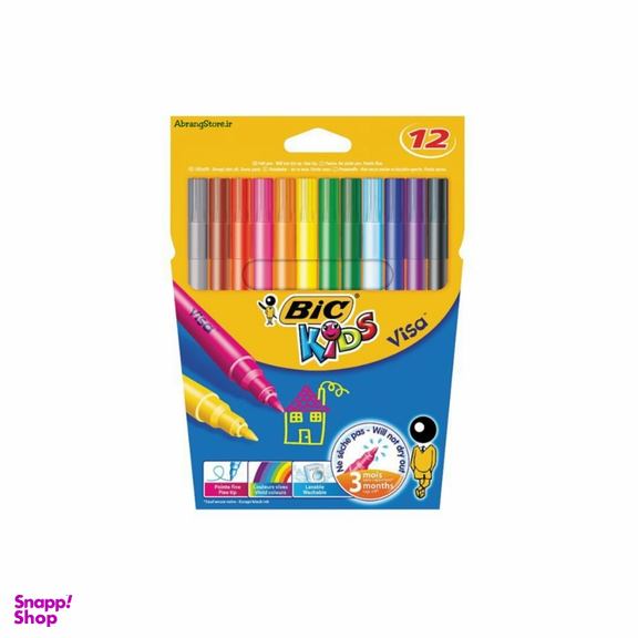 ماژیک ویزا بیک مدل 12 رنگ