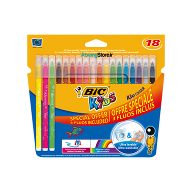 ماژیک ویزا بیک (Bic) مدل 18 رنگ