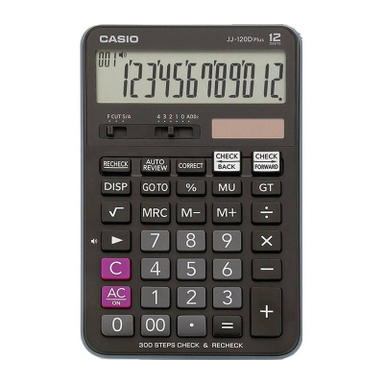 ماشین حساب رومیزی کاسیو (Casio) مدل JJ-120D-plus