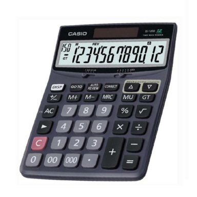 ماشین های اداری کاسیو (Casio) کد DJ-120TG رنگ مشکی