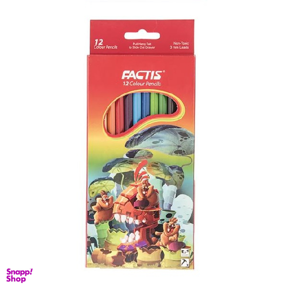 مداد رنگ ی فکتیس (Factis) جعبه مقوایی بسته 12 رنگ