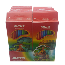 مداد رنگ ی فکتیس (Factis) جعبه مقوایی بسته 12 عددی