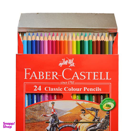 مداد رنگ ی فابر کستل (Faber Castell) بسته 24 رنگ