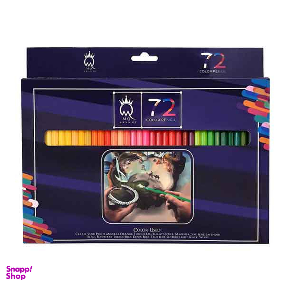 مداد رنگی ام کیو مدل 72 رنگ