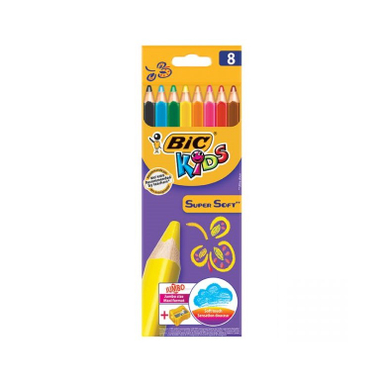 مداد رنگ ی سوپر سافت بیک (Bic) مدل 8 رنگ