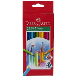 مداد رنگ ی فابرکاستل (Faber Castell) مدل مثلثی 24 رنگ