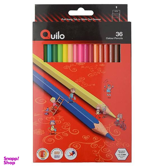 مداد رنگ ی کویلو (Quilo) مدل جعبه کاغذی 36 رنگ