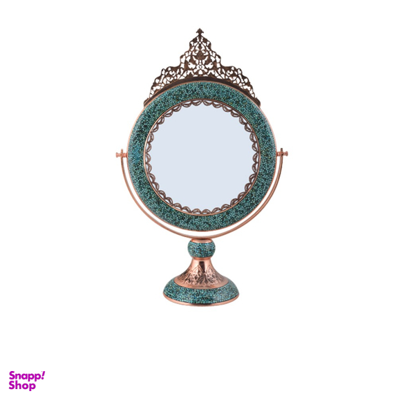 آینه گرد بزرگ فیروزه کوب آقاجانی (Aghajani)