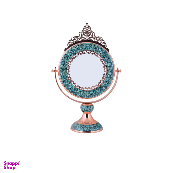 آینه گرد کوچک تاج دار فیروزه کوب آقاجانی (Aghajani)