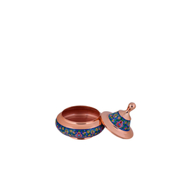 بشقاب پرنده کوچک مس و پرداز آقاجانی (Aghajani)