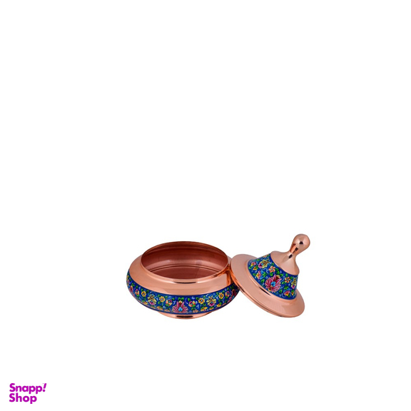 بشقاب پرنده کوچک مس و پرداز آقاجانی (Aghajani)