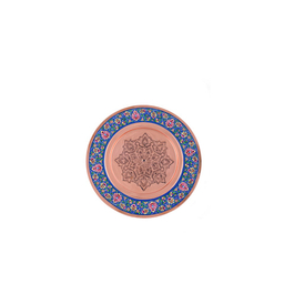 بشقاب ساده مس و پرداز آقاجانی (Aghajani)