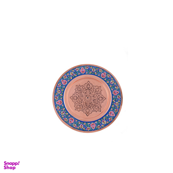 بشقاب ساده مس و پرداز آقاجانی (Aghajani)