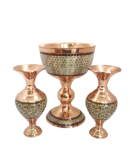 ست سنگاب و گلدان مس و خاتم کادوی ایرانی (Kadoirani)