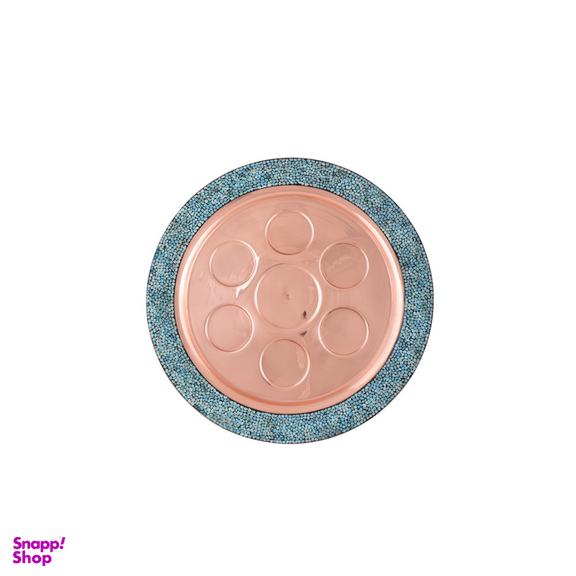 سینی شربت خوری کوچک فیروزه کوب آقاجانی (Aghajani)