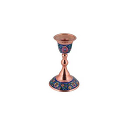شمعدان متوسط مس و پرداز آقاجانی (Aghajani)