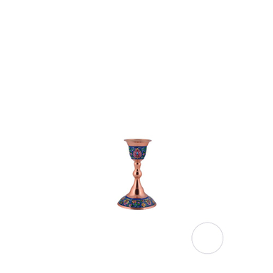 شمعدان متوسط مس و پرداز آقاجانی (Aghajani)