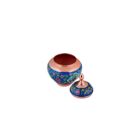 قندان سیبی مس و پرداز آقاجانی (Aghajani) سایز 25