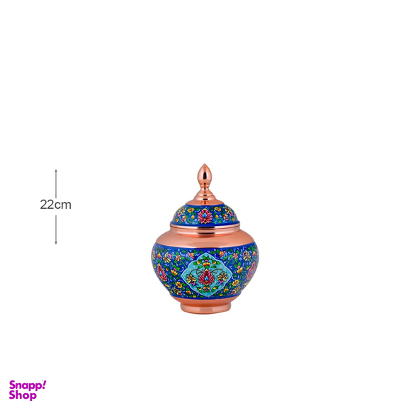 قندان سیبی مس و پرداز آقاجانی (Aghajani) سایز 25