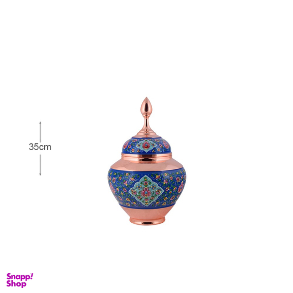 قندان سیبی مس و پرداز آقاجانی (Aghajani) سایز 30