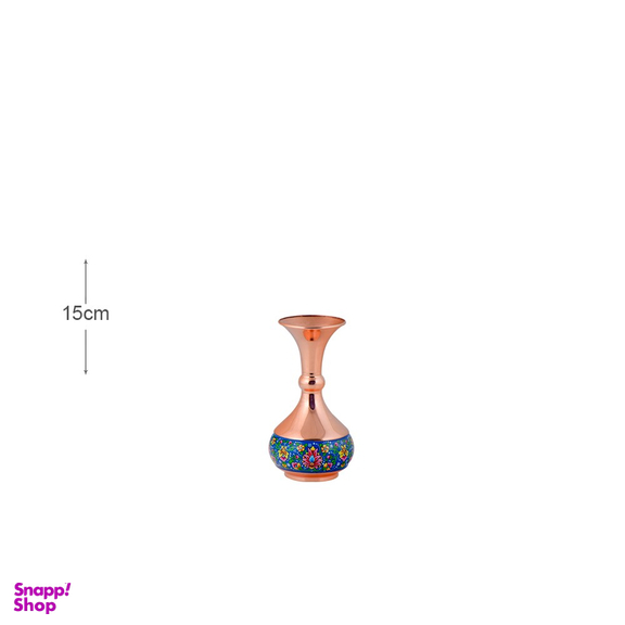 گلدان شلغمی 15 مس و پرداز آقاجانی (Aghajani)