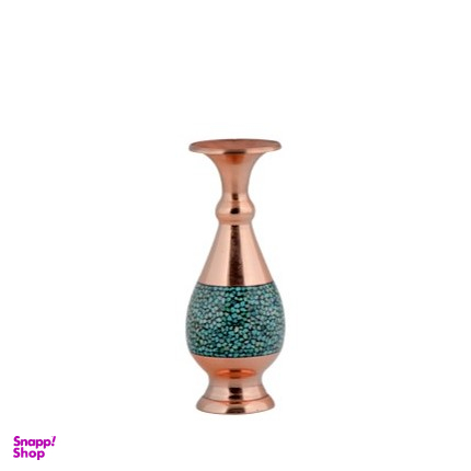 گلدان صراحی 14 فیروزه کوب آقاجانی (Aghajani)