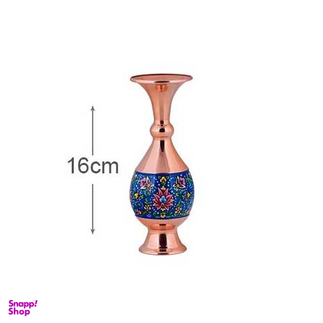 گلدان صراحی 16 مس و پرداز آقاجانی (Aghajani)
