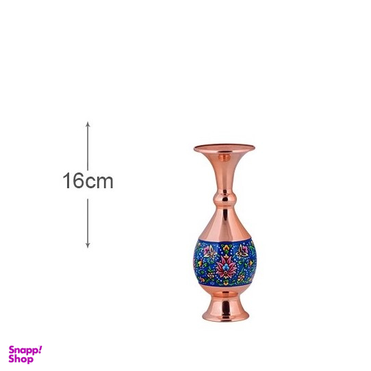 گلدان صراحی 16 مس و پرداز آقاجانی (Aghajani)