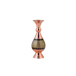 گلدان صراحی 16 مس و خاتم آقاجانی (Aghajani)