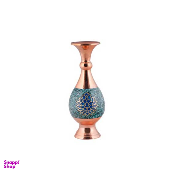 گلدان صراحی 20 فیروزه کوب ترنج آقاجانی (Aghajani)