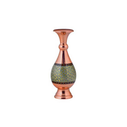 گلدان صراحی 20 مس و خاتم آقاجانی (Aghajani)