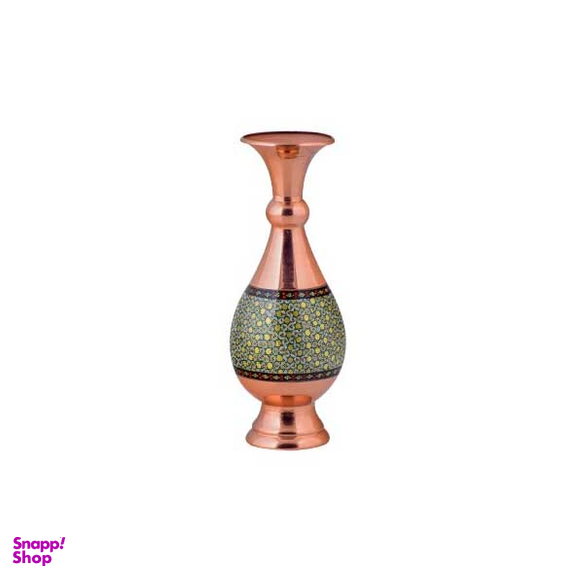 گلدان صراحی 20 مس و خاتم آقاجانی (Aghajani)