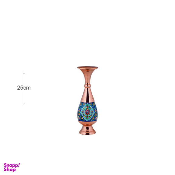 گلدان صراحی 25 مس و پرداز آقاجانی