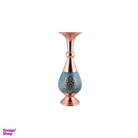 گلدان صراحی 40 فیروزه کوب ترنج آقاجانی (Aghajani)
