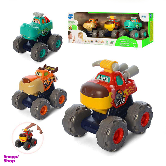 ماشین هیولا هولی تویز (Huile Toys) مدل 3151 بسته 3 عددی