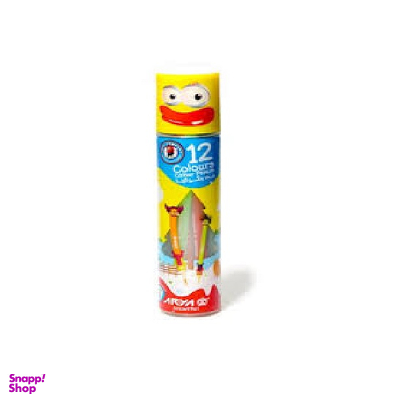 مداد رنگی اریا (Aria) مدل استوانه ای 12 رنگ