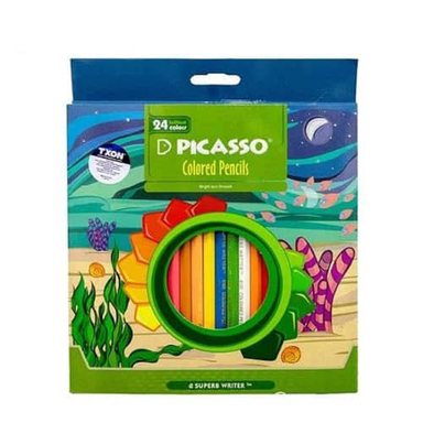 مدادرنگی پیکاسو (Picasso) جعبه مقوایی 24 رنگ