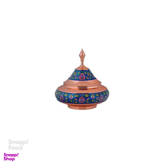 شکلات خوری مس و پرداز مدل بشقاب پرنده بزرگ مجموعه سلام (Salam)