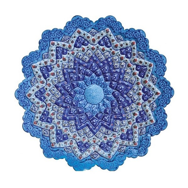 بشقاب 30 س میناکاری طرح اسلیمی سلام (Salam)