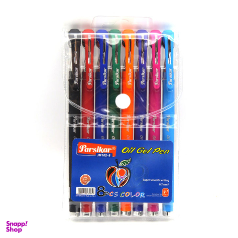 خودکار ژله ای هشت رنگ پارسیکار (Parsikar) مدل 1028