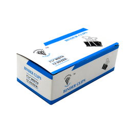 گیره دوبل پارسیکار (Parsikar) رنگ مشکی سایز 25 میلی متر بسته 12 عددی