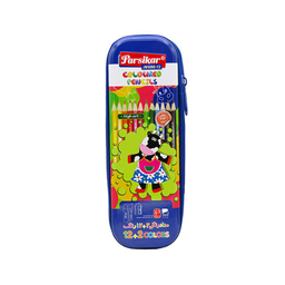 مداد رنگ ی پارسیکار (Parsikar) مدل 990-12-1 جعبه زیپی با اقلام اضافه بسته 12 رنگ