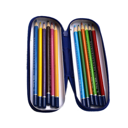 مداد رنگ ی پارسیکار (Parsikar) مدل 990-12-2 جعبه زیپی با اقلام اضافه بسته 12 رنگ